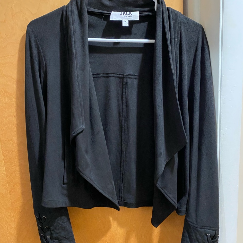 Jack by BB Dakota Black Faux Suede Jacket